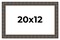 20x12 Modern Bamboo Picture Frame with UV-Resistant Acrylic & Acid Free Backing, Available in 5 Finishes - Gold, Silver, Brown, Black, and Natural